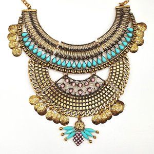 Vintage Boho Statement Necklace